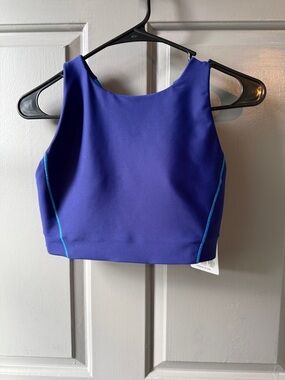 Athleta Purple and Blue Cropped Athletic Tank